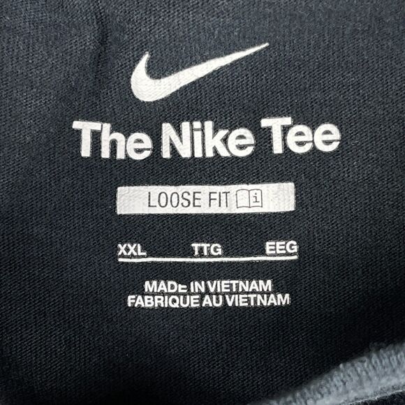 Nike Blood Sweat Basketball T-Shirt Men's 2XL Black Graphic Print Logo Crew Neck - Picture 6 of 9